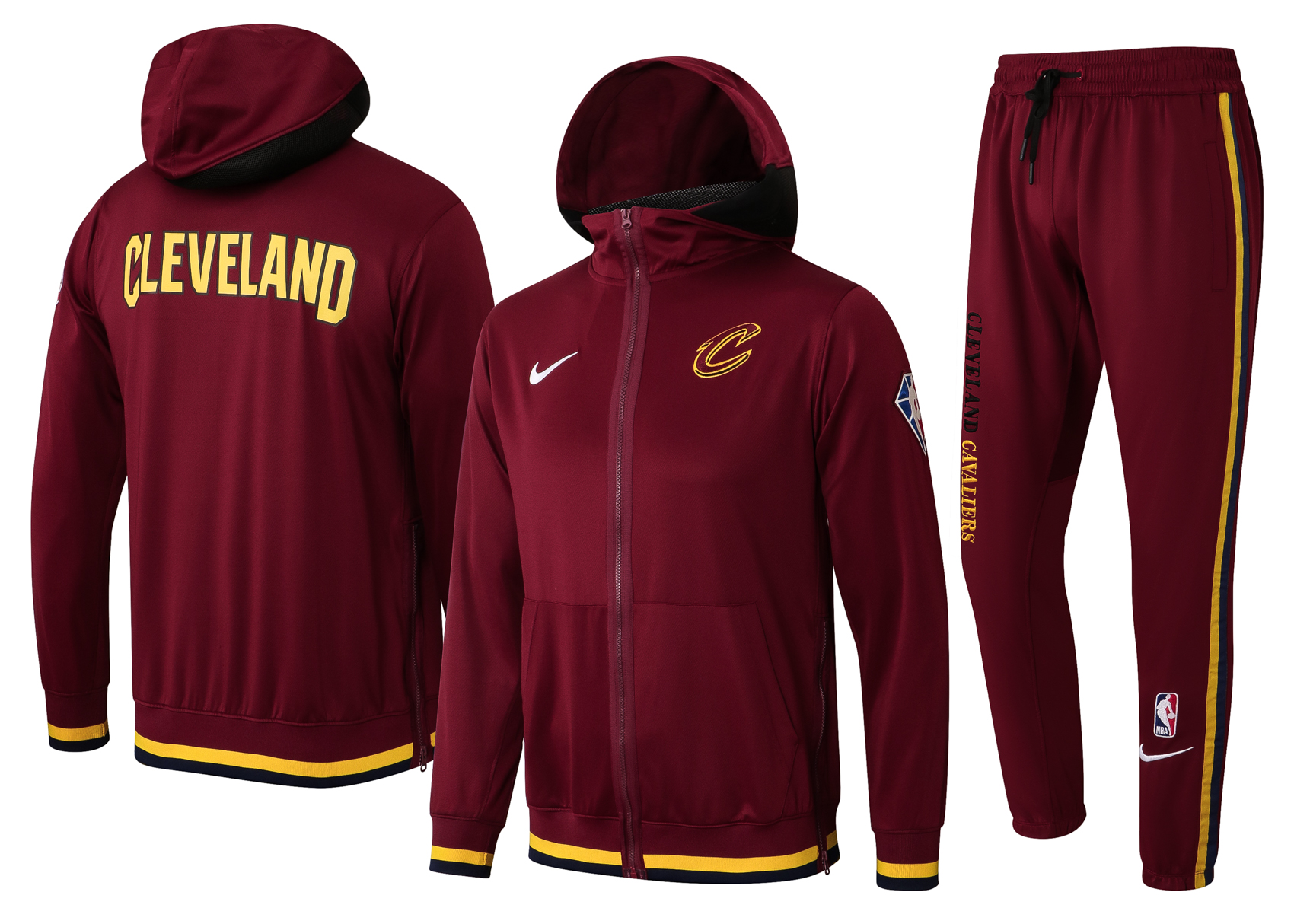 Men Cleveland Cavaliers red  2024 NBA Nike Training suit-0